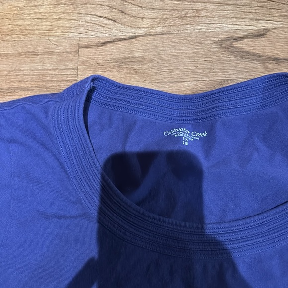 Coldwater Creek 1X purple shirt - Picture 4 of 4